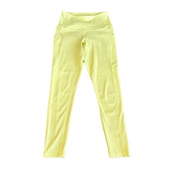 Z By Zella Ribbed Daily Pocket Leggings in Yellow, XS - Picture 11 of 12